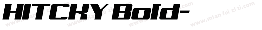 HITCKY Bold字体转换